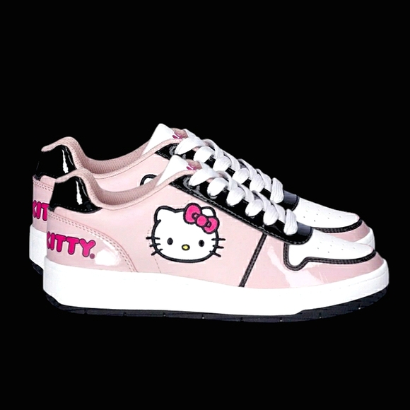 2 pair | HELLO KITTY LOW TOP LACE UP MEMORY FOAM SNEAKERS Size 10 - Picture 9 of 9